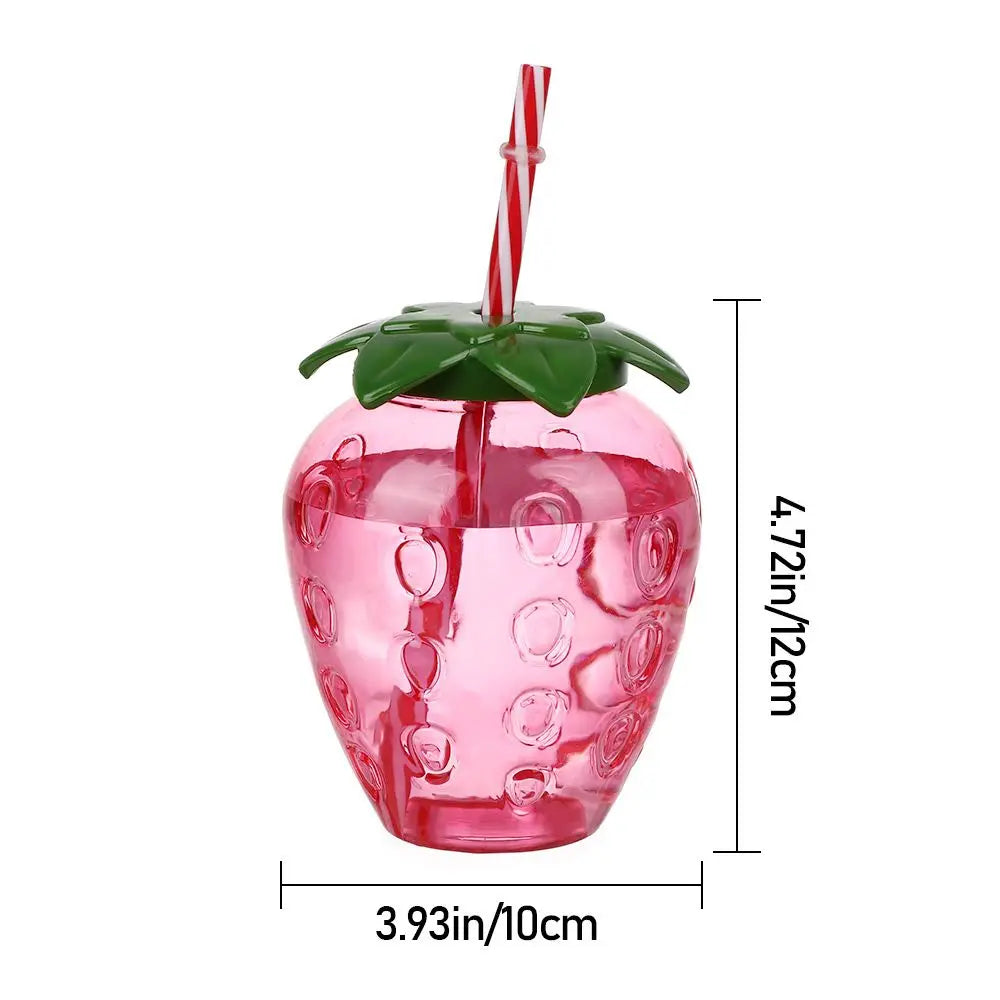 Cartoon Fruit Straw Cup