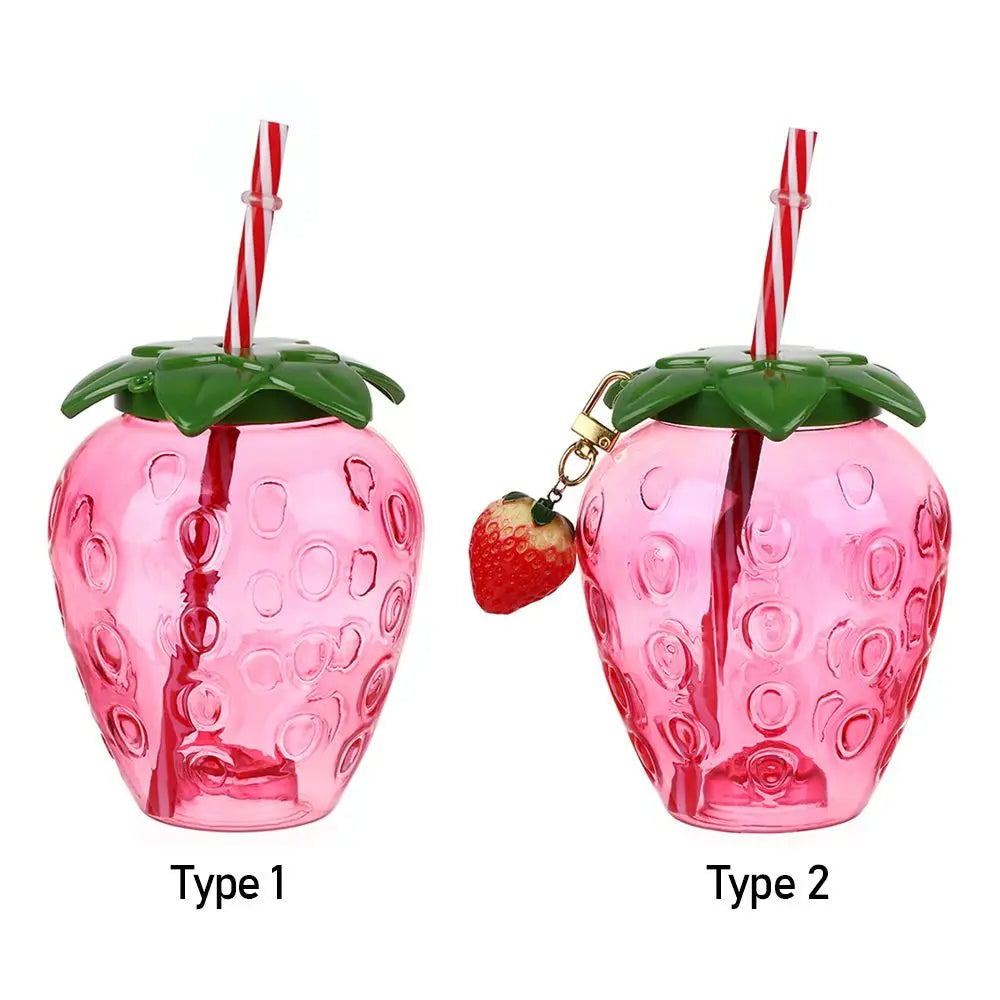 Cartoon Fruit Straw Cup