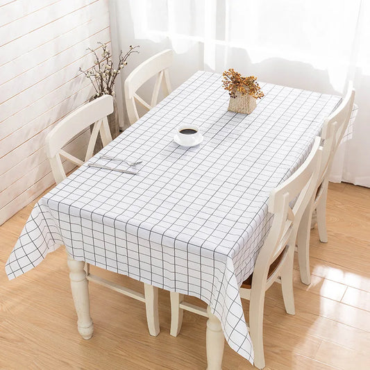 Black And White Tablecloth